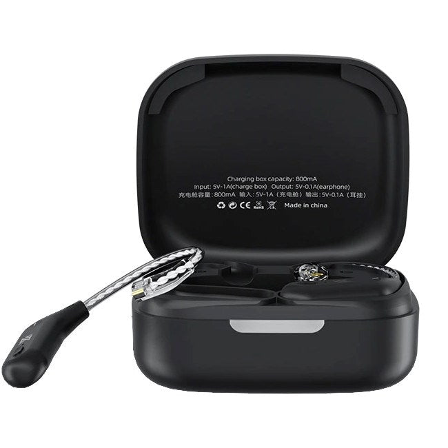 KZ AZ09 black - Replaceable Bluetooth module with ear hook for headphones, black