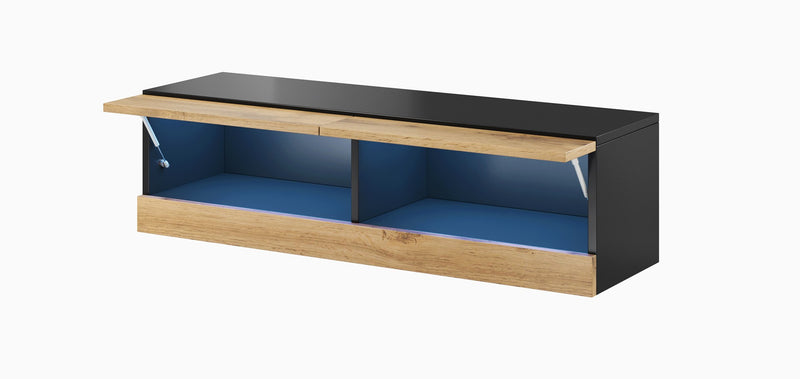 Cama TV stand VIGO NEW 30/140/40 black/wotan oak