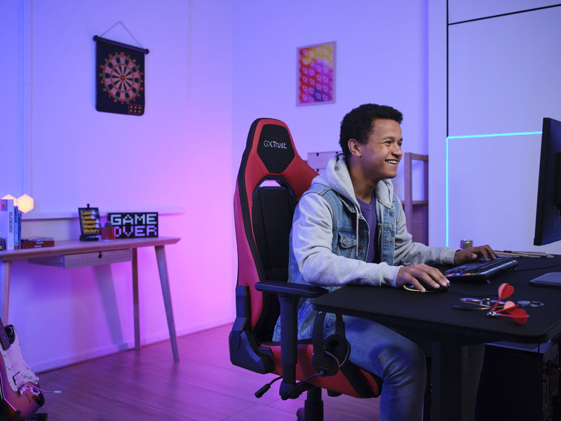 Trust GXT 714 RUYA Universal gaming chair Black, Red