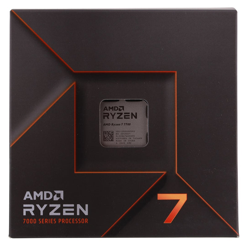 AMD AM5 Ryzen 7 7700 Box 3,8GHz MaxBoost 5,3GHz 8xCore 16xThreads 40MB 65W RGB Wraith Prism Cooler