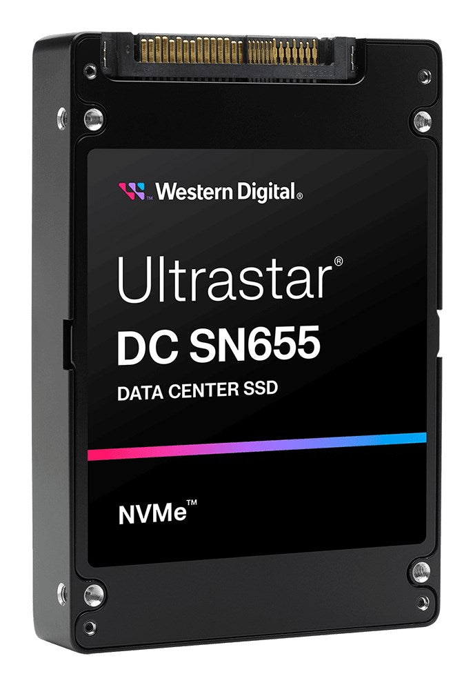 Western Digital Ultrastar DC SN655 15.3 TB U.3 PCI Express 4.0 NVMe TLC 3D NAND SE (0TS2460)