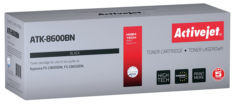 Activejet ATK-8600BN Toner (ersetzt Kyocera TK-8600K; Supreme; 30000 Seiten; schwarz)