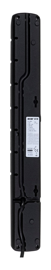 HSK DATA S10 3m power extension 10 AC outlet(s) Indoor/Outdoor Black
