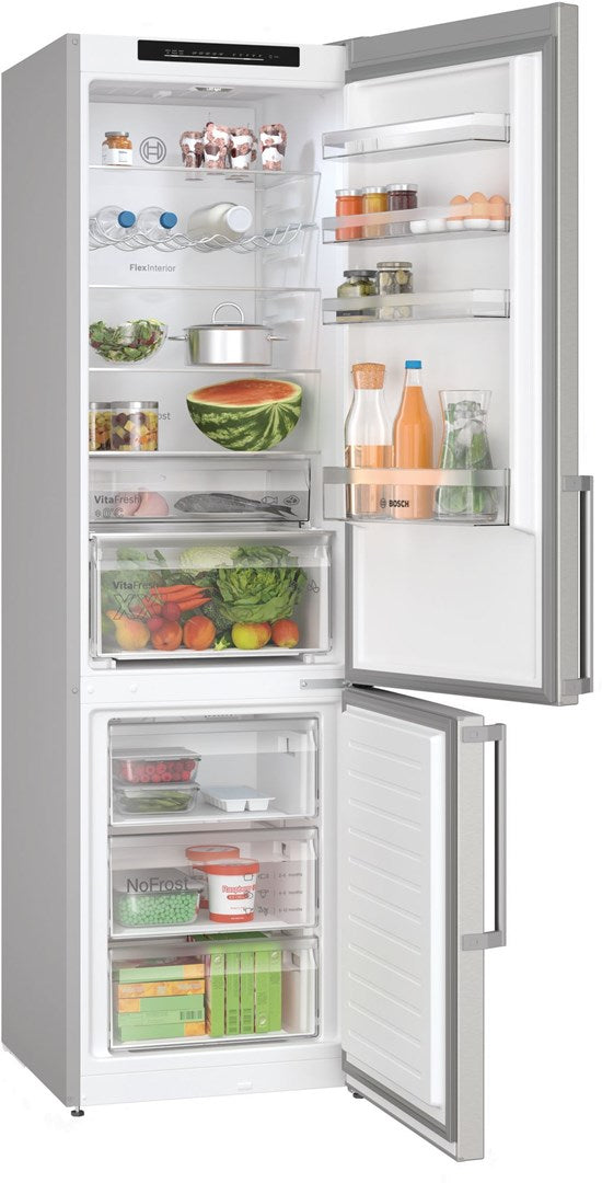 Bosch Serie 4 KGN39VIBT fridge-freezer Freestanding 363 L B Stainless steel