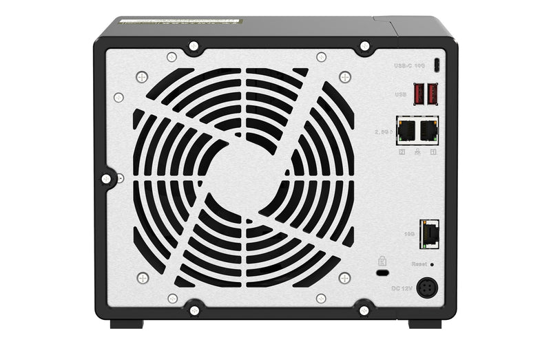 QNAP TS-H973AX NAS Tower Ryzen Embedded V1500B 8 GB DDR4 0 TB QuTS hero Black
