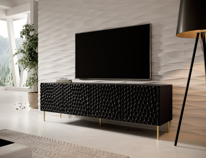 RTV HOLE cabinet 190x40.5x59.5 cm matte black