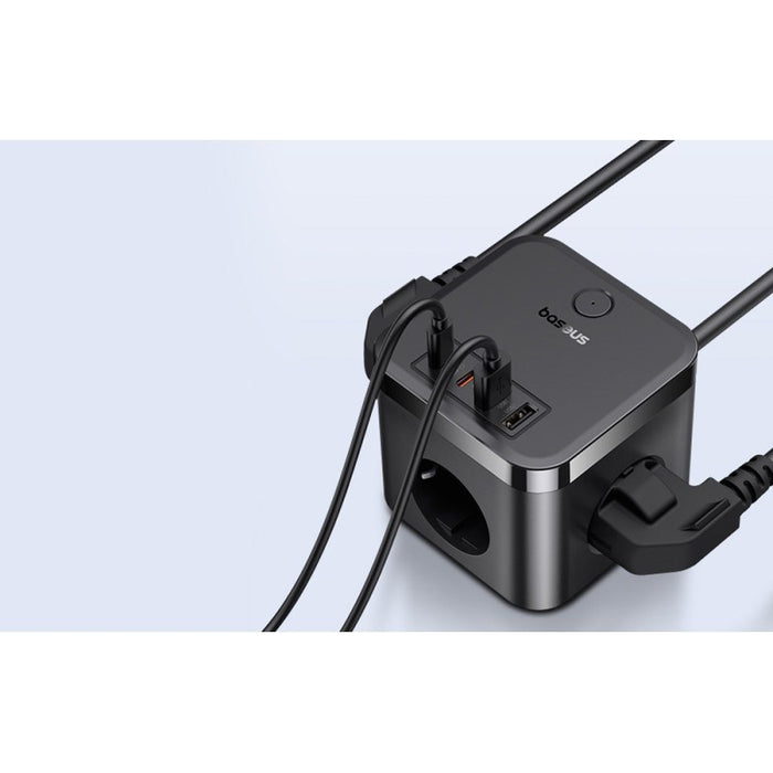 Baseus PowerCombo Universal power strip Indoor Black