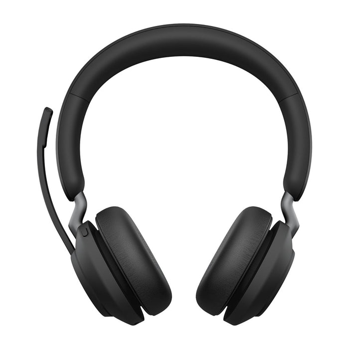 Jabra Evolve2 65 UC Stereo - Headset - on-ear - Bluetooth - wireless - USB-A - noise isolating - black