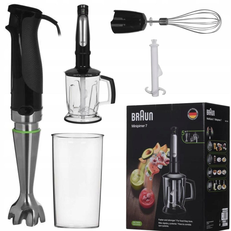 Braun MultiQuick 7 MQ 7045X 1.25 L Immersion blender 1000 W Black, Stainless steel