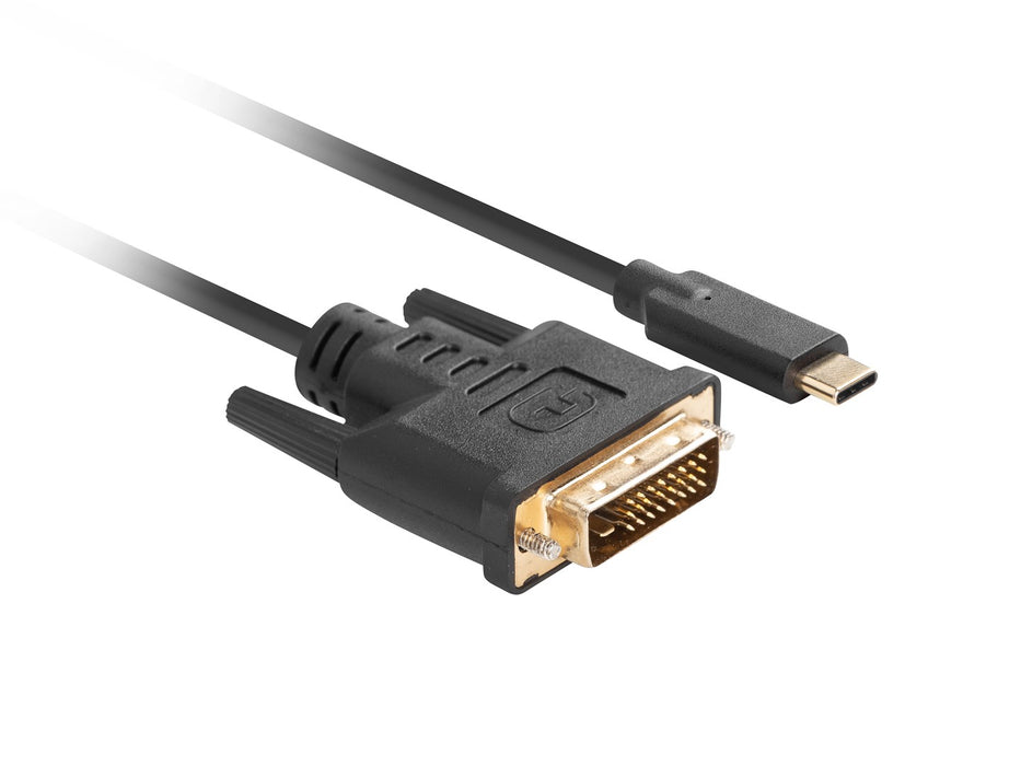 Lanberg CA-CMDV-10CU-0018-BK video cable adapter 1.8 m USB Type-C DVI-D Black