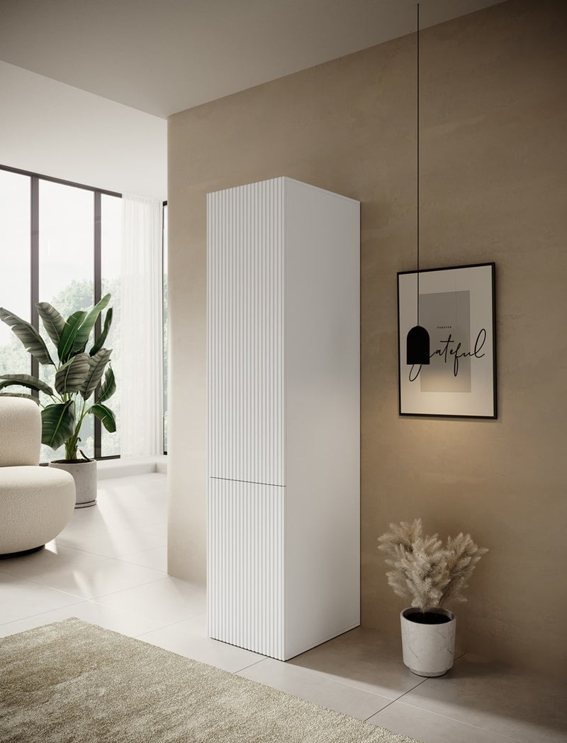 Wardrobe PAFOS 1D 45x55.5x198.5 white matt