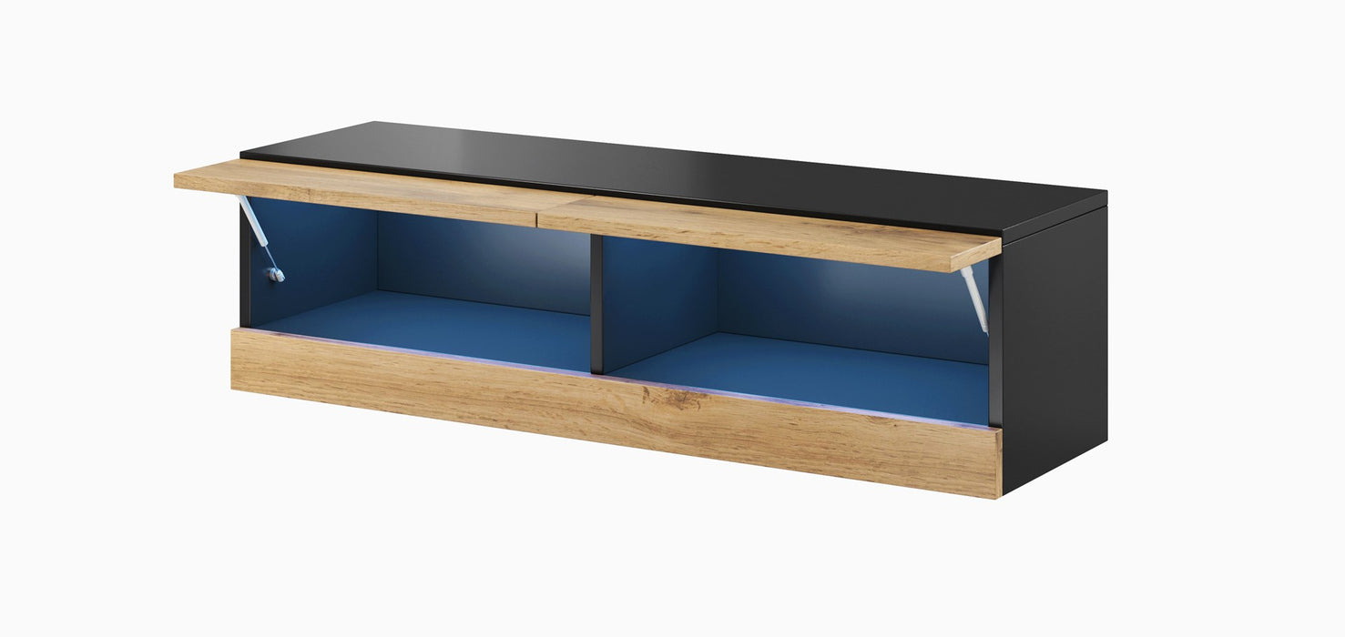 Cama TV stand VIGO NEW 30/140/40 black/wotan oak
