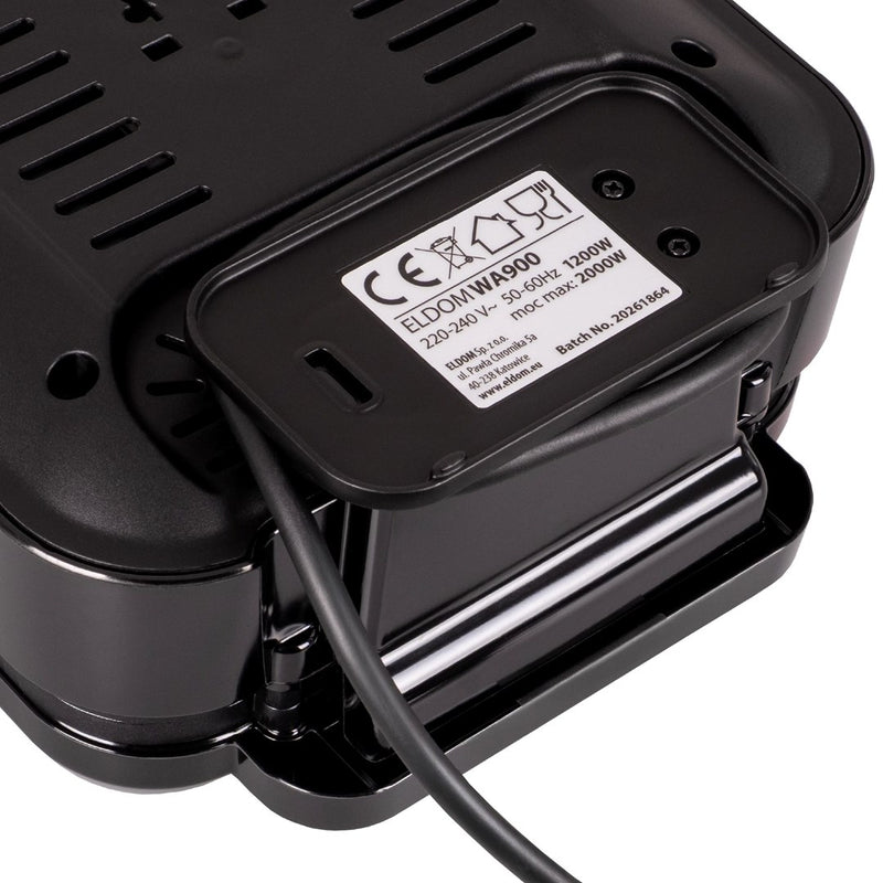 ELDOM WA900 WAFFLE IRON 1200W BLACK