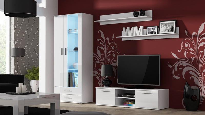Cama TV stand SOHO 140 white/white gloss