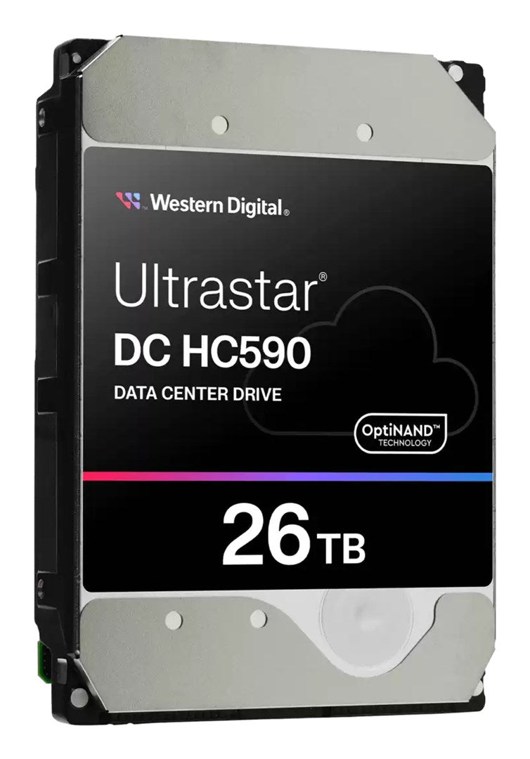 WD Ultrastar DC HC590 0F65672 - Hard drive - Data Centre - encrypted - 26 TB - internal - 3.5" - SATA 6Gb/s - 7200 rpm - buffer: 512 MB - TCG Encrypti