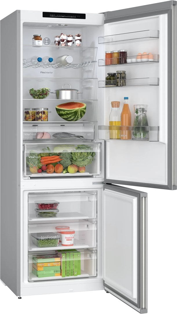 Bosch Série 4 KGN492IDF Réfrigérateur-congélateur Pose libre 440 L D Acier inoxydable