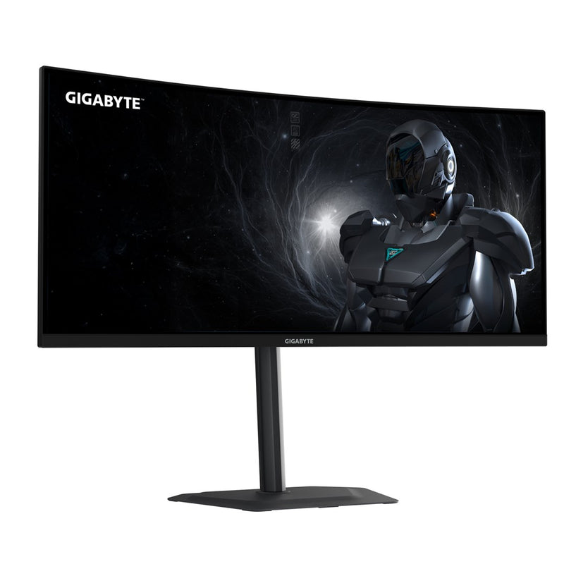 GIGABYTE G34WQC2 34” WQHD Curved Gaming Monitor - 3440 x 1440, 1500R, 200Hz, 1ms, 450 cd/m2, AMD FreeSync Premium, DisplayHDR 400, HDMI 2.0, Displaypo