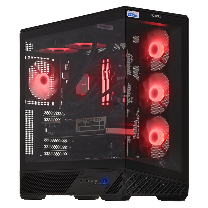 Actina 5901443440284 PC Intel Core Ultra 9 285K 64 Go DDR5-SDRAM 2 To SSD NVIDIA GeForce RTX 5080 Windows 11 Home Boîtier Moyen Tour Noir