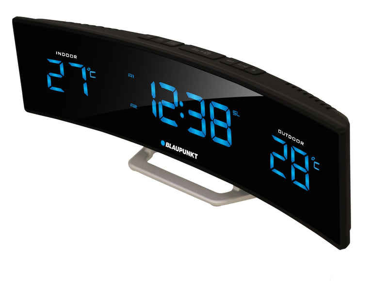 Blaupunkt CR12BK radio Clock Digital Black, Silver