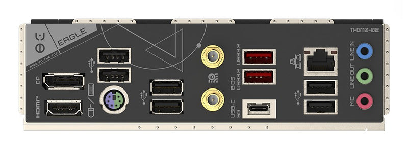 GIGABYTE B650 EAGLE AX Motherboard - AMD Ryzen 9000 Series CPUs, 12+2+2 Phases VRM, up to 7600MHz DDR5 (OC), 1xPCIe 5.0 + 2xPCIe 4.0 M.2, GbE LAN, WIF