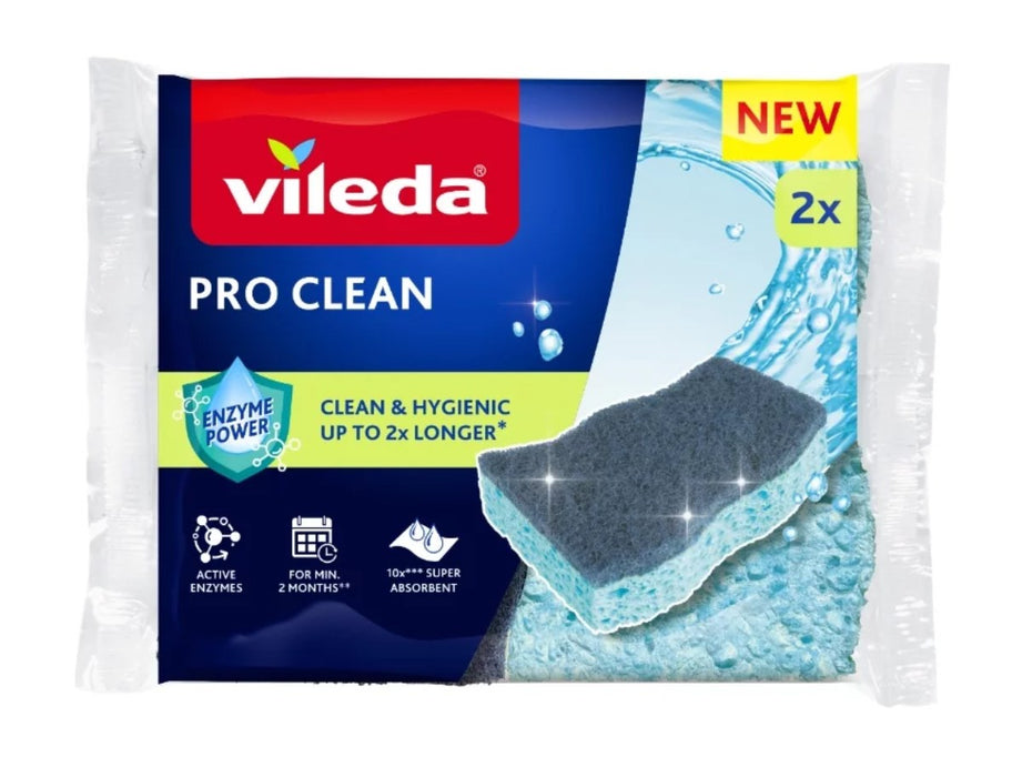 Viscose scourer with enzymes Vileda Pro Clean 2 pcs.