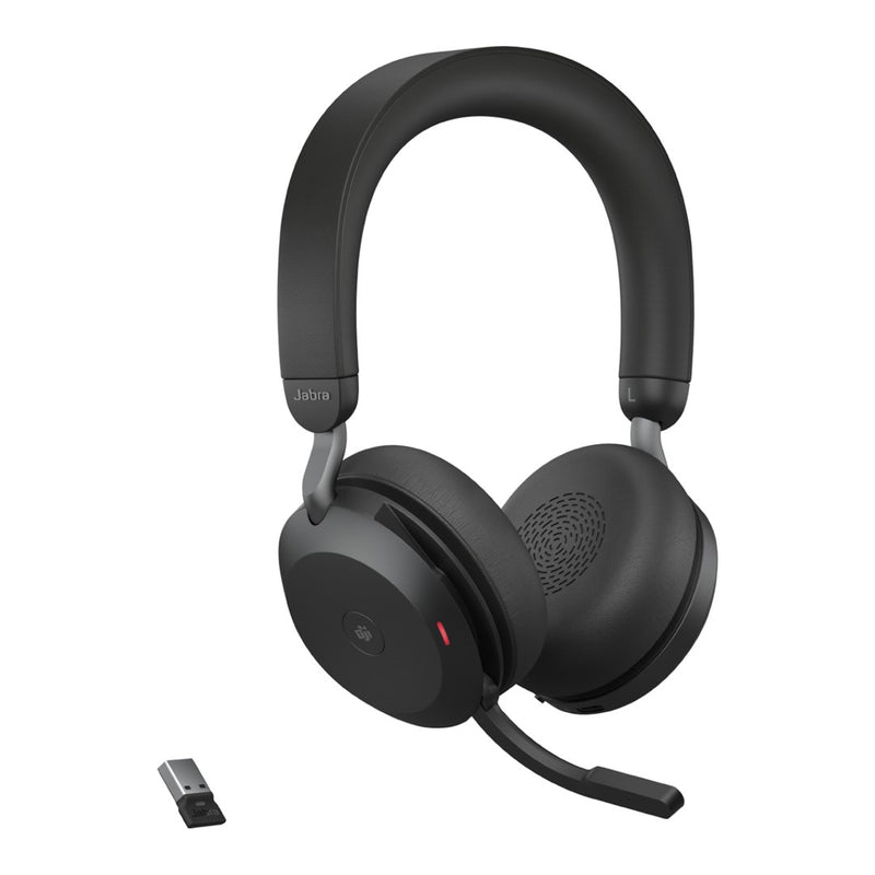 Jabra Evolve2 75 MS Link380a Stereo Headset with Stand