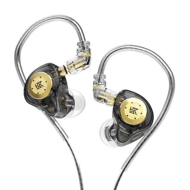 KZ EDX PRO NO MIC - in-ear headphones, black and gold