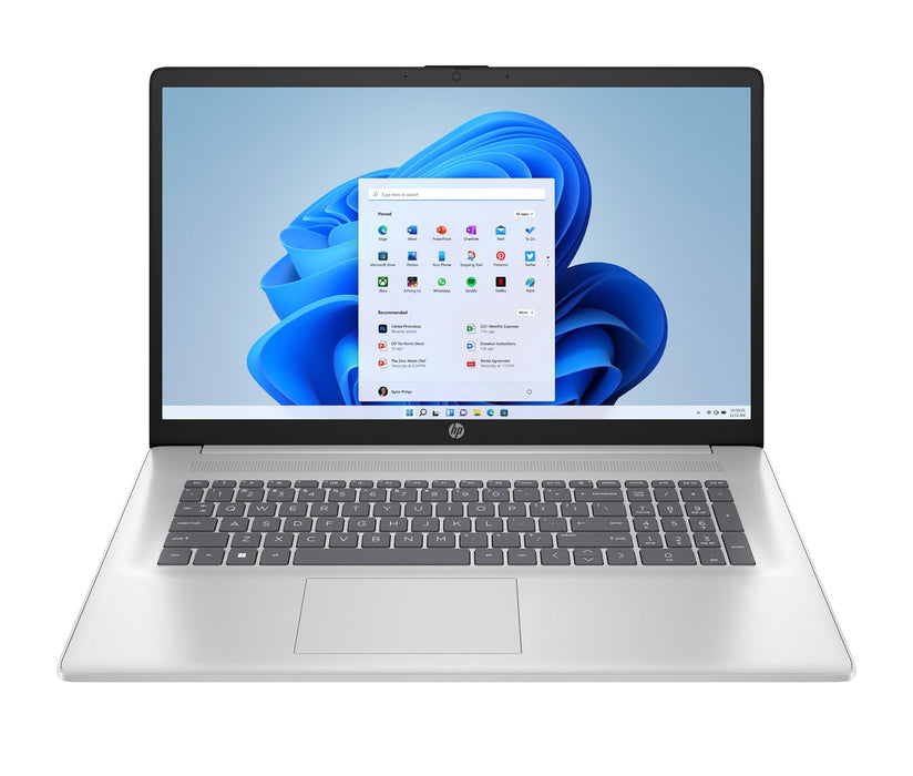 HP 17-cn4007nw Intel Core 7 150U Laptop 43.9 cm (17.3") Full HD 16 GB DDR4-SDRAM 512 GB SSD Wi-Fi 6 (802.11ax) Windows 11 Home Silver
