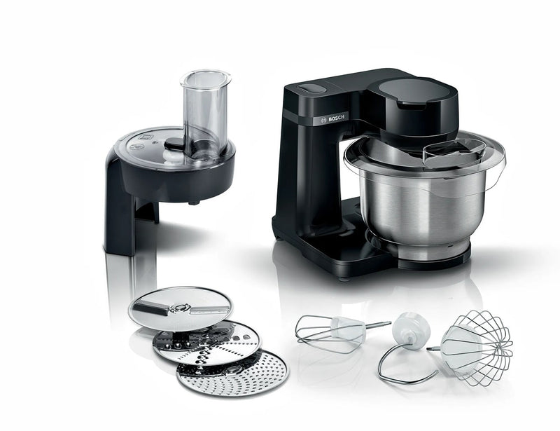 Bosch Serie 2 MUMS2EB01 food processor 700 W 3.8 L Black, Stainless steel