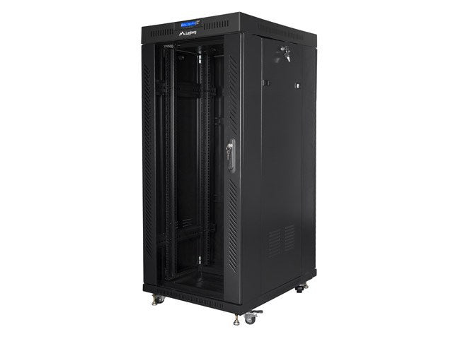 LANBERG FREE STANDING 19" RACK CABINET 27U 600x800 BLACK