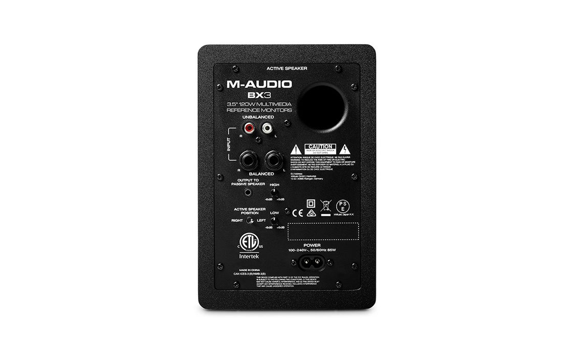 M-AUDIO BX3 loudspeaker Black Wired 50 W