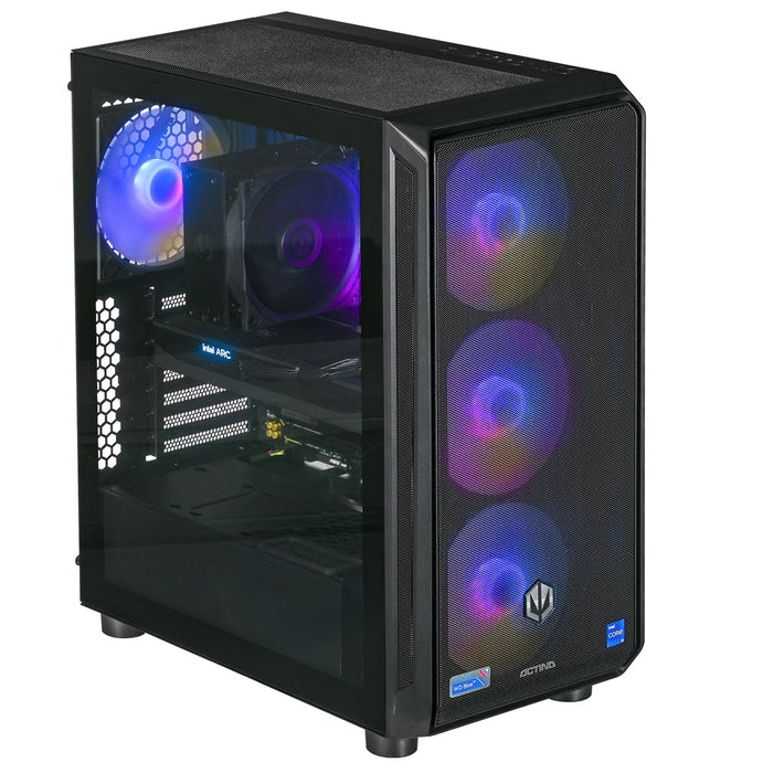 Actina 5901443410270 PC AMD Ryzen™ 5 7500F 32 GB DDR5-SDRAM 1 TB SSD Intel Arc B580 Midi Tower Black