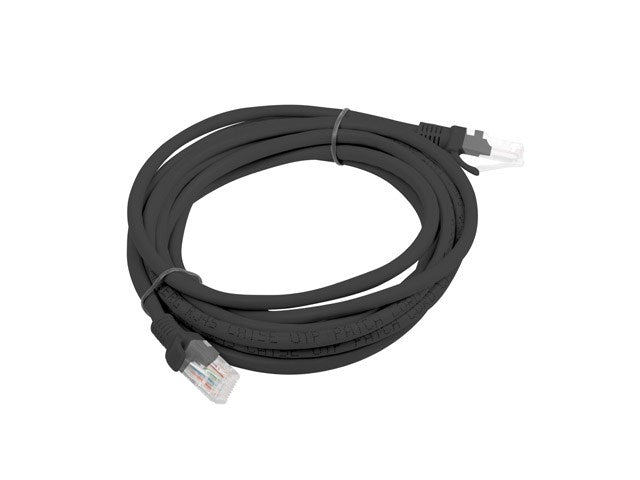 Patchcord UTP Lanberg PCU6-10CC-0300-BK (RJ45 - RJ45 ; 3m; U/UTP; 6; black color)