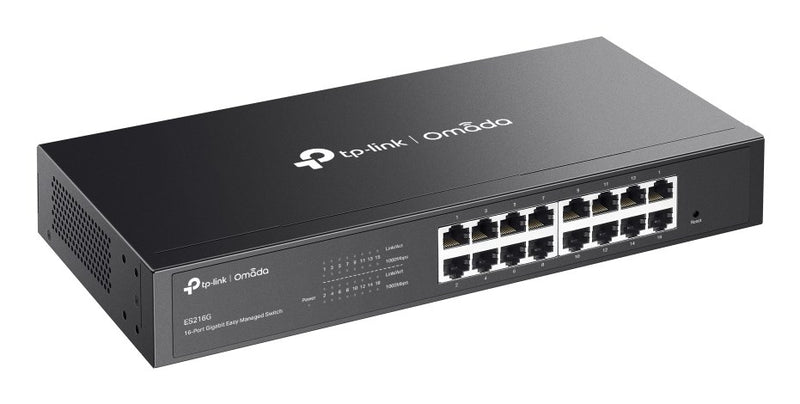 TP-Link Omada ES216G V1.6 - Switch - Managed - 16 x 10/100/1000Base-T - rack-mountable, desktop