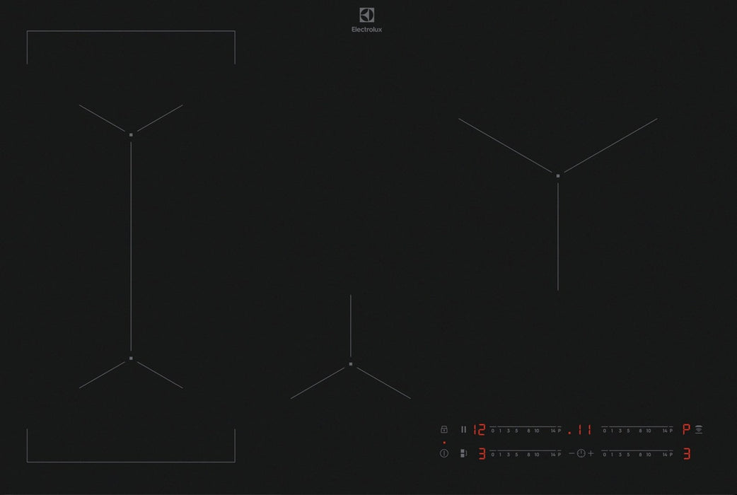 Electrolux EIV83443CT Black Built-in 78 cm Zone induction hob 4 zone(s)