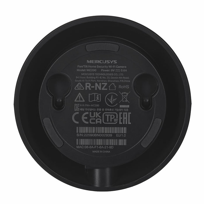 Mercusys MC200 - Pan/Tilt Home Security Wi-Fi Camera