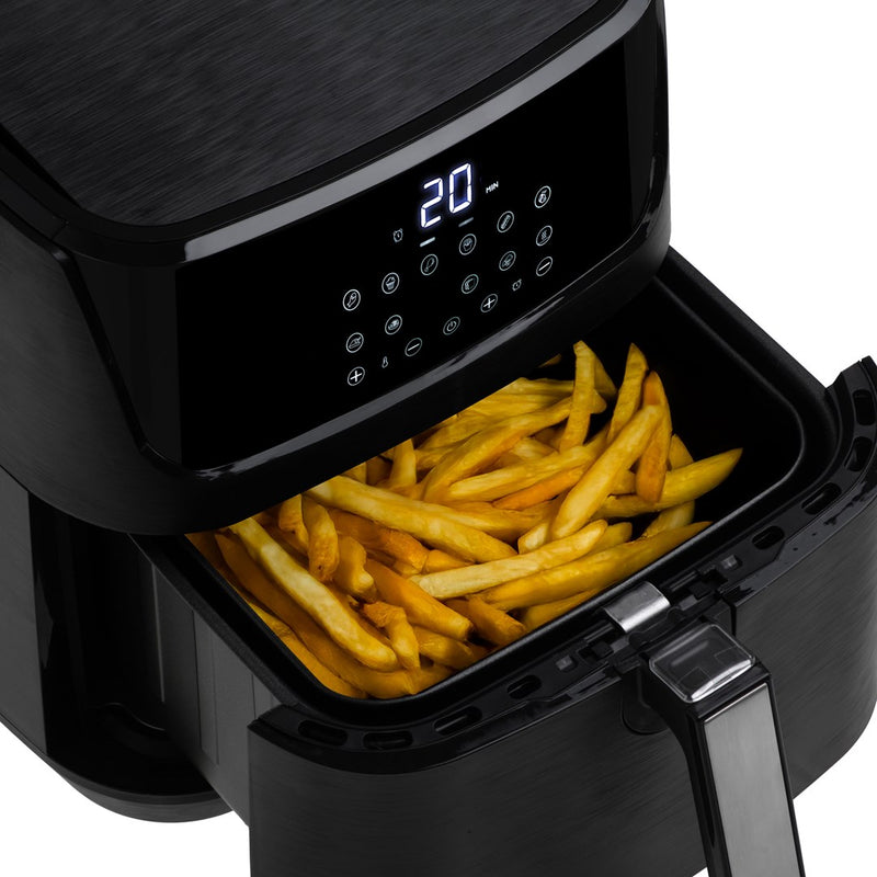 Adler AD 6317 Heißluftfritteuse Ölfrei, Schwarz