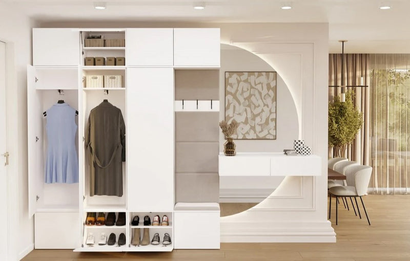 HAGA IV 3SZ1W Wardrobe – White