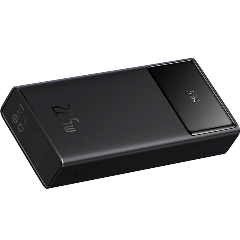 Baseus Star-Lord Power bank with display 20000mAh, 22.5W, USB-A, USB-C, microUSB + USB-A/USB-C cable Black