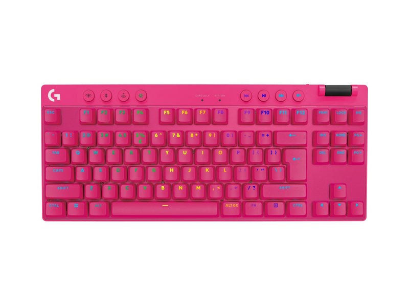 Logitech G PRO X TKL keyboard Gaming RF Wireless + Bluetooth QWERTY US International Pink