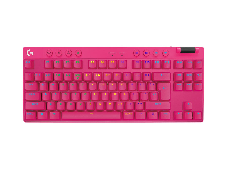 Logitech G PRO X TKL keyboard Gaming RF Wireless + Bluetooth QWERTY US International Pink