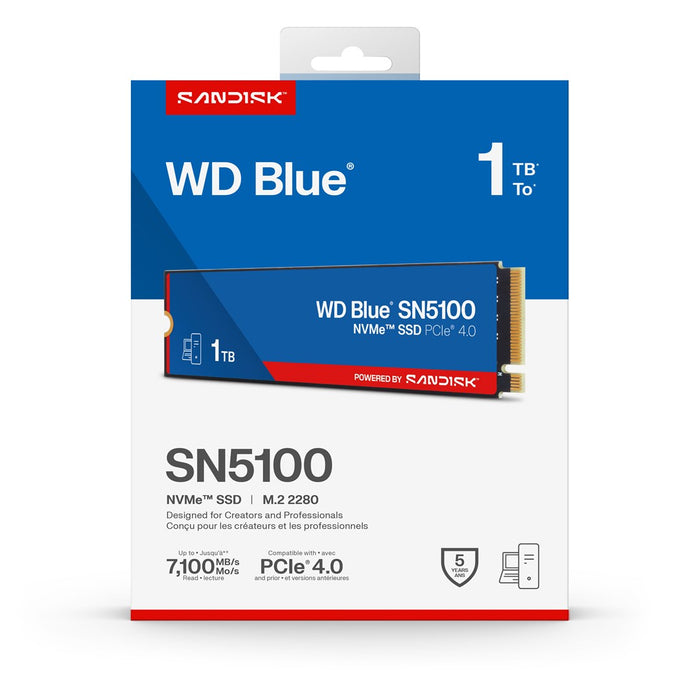 WD BLUE SN5100 1TB SSD M.2 2280