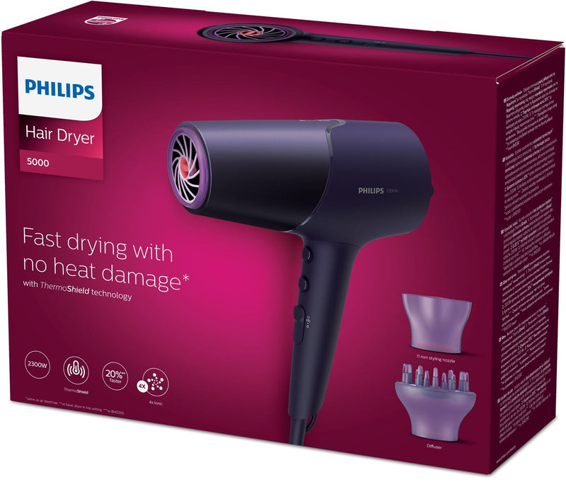 Philips 5000 series BHD514/00 hair dryer 2300 W Violet