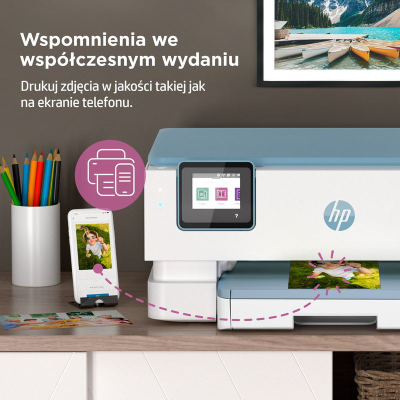 HP ENVY Inspire 7221e Wireless All-in-One Color Printer, Instant Ink; Photo printing