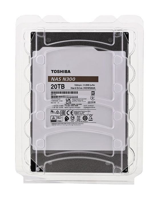 Toshiba N300 internal hard drive 20 TB 7200 RPM 512 MB 3.5" Serial ATA III