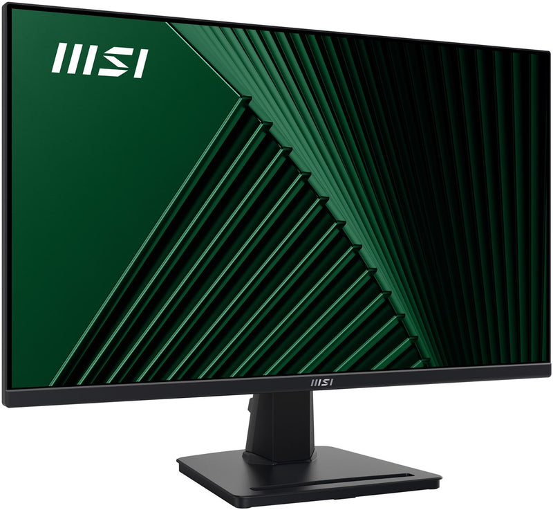 MSI Pro MP245G 24 Inch Monitor, FHD (1920 x 1080), 100Hz, IPS, 1ms, 1x HDMI 1.4b, 1x DP 1.2a output, 1x D-Sub(VGA), Built-in Speakers, Anti-Glare, Ant