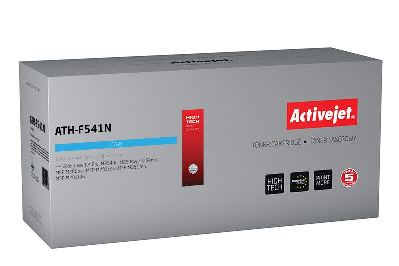 Activejet ATH-F541N toner (replacement for HP 203A HP203A CF541A CRG 054 C CRG054; Supreme; 1300 pages; cyan)