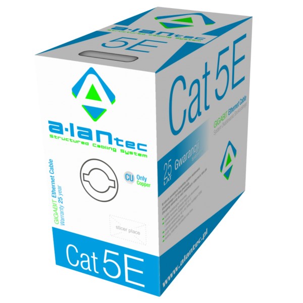 A-LAN KIU5PVC305 Netzwerkkabel Grau 305 m Cat5e U/UTP (UTP)