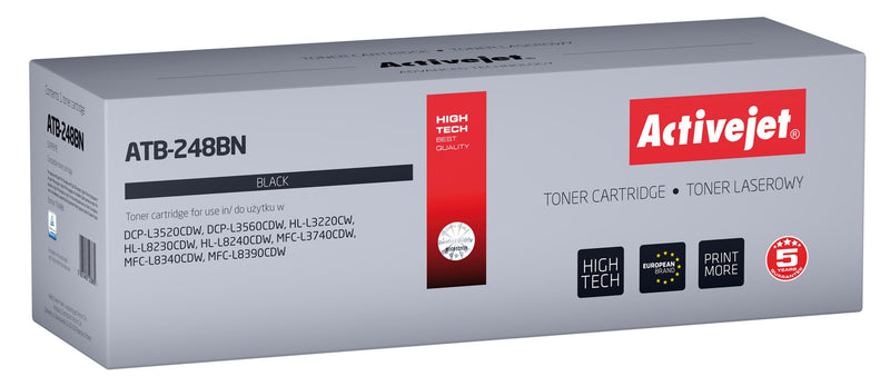 Activejet ATB-248BN toner for Brother printers (replacement Brother TN248BK; Supreme; 1000 pages; black)