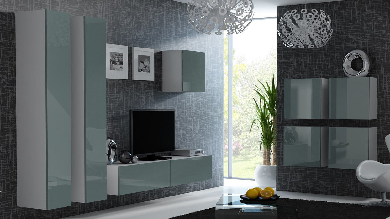 Cama Full cabinet VIGO '180' 180/40/30 white/grey gloss